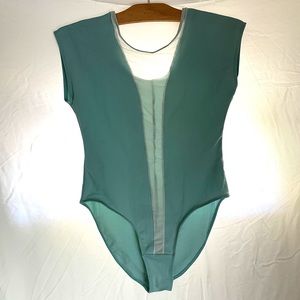 American Apparel Mesh V leotard